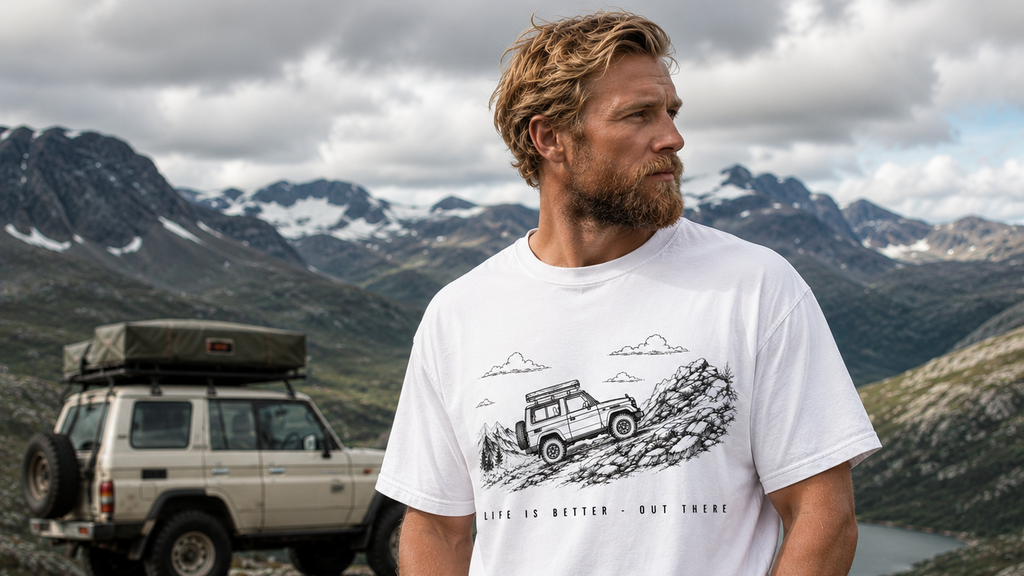 Life is Better - Out There Unisex garment-dyed heavyweight t-shirt